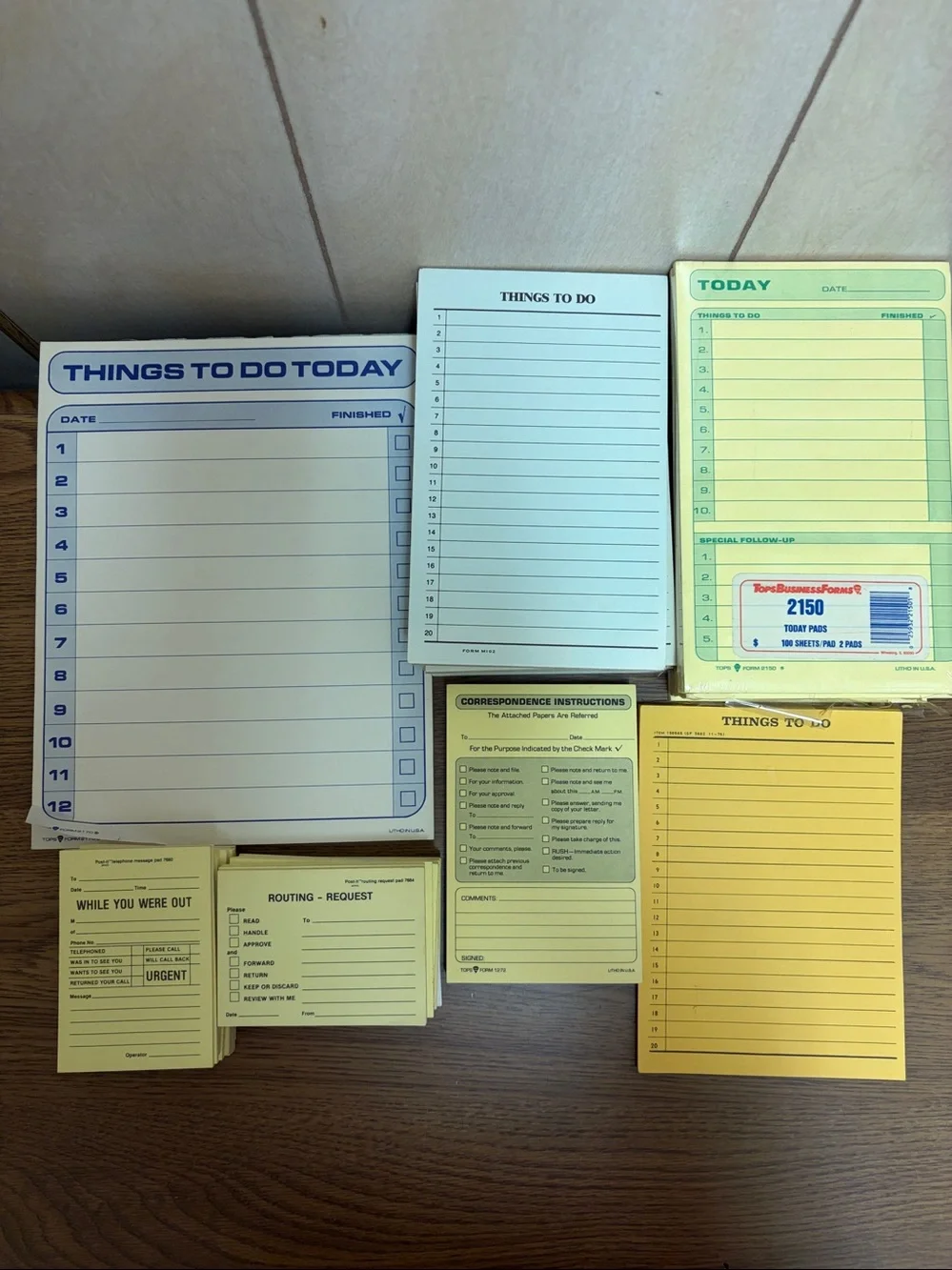 31-Piece Sticky Note & Memo Pad Lot – Today / To Do / Office Notes